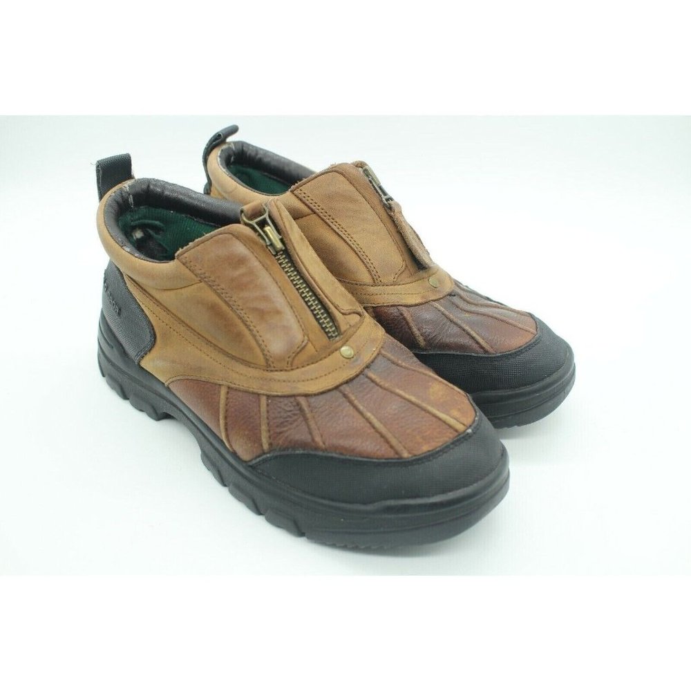 Vtg Ralph Lauren Polo Sport Duck Boots Womens 5.5 Weatherproof Leather Rubber